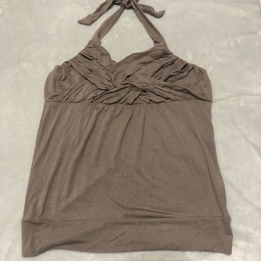 The Limited Halter Top - Rouched Neck